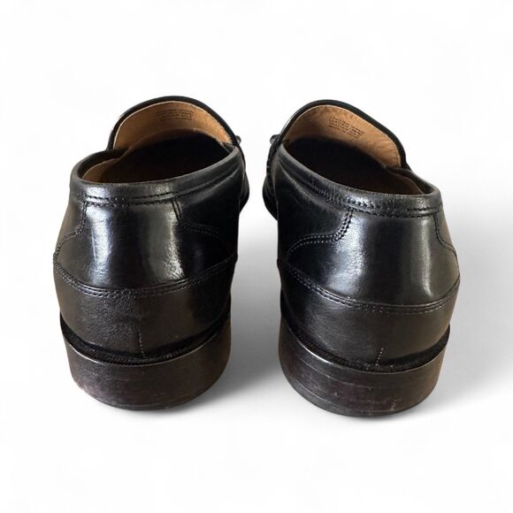 Florsheim Mens 9.5 D Black Leather Tassel Loafers Dress Shoes Slip On 18498 main image 8